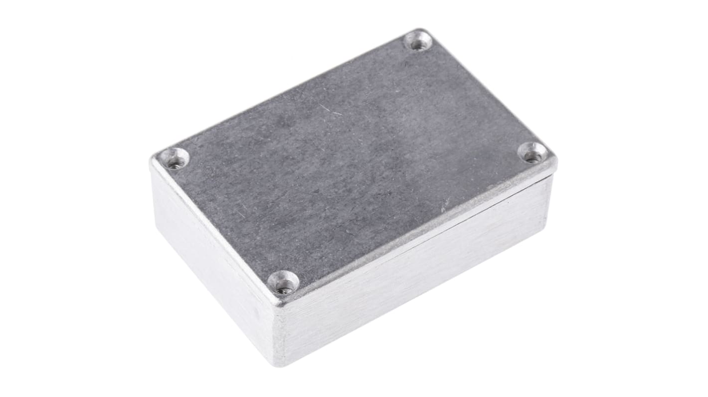 Deltron 480 Series Silver Die Cast Aluminium Enclosure, IP66, IP67, IP68, Silver Lid, 80 x 55 x 26mm