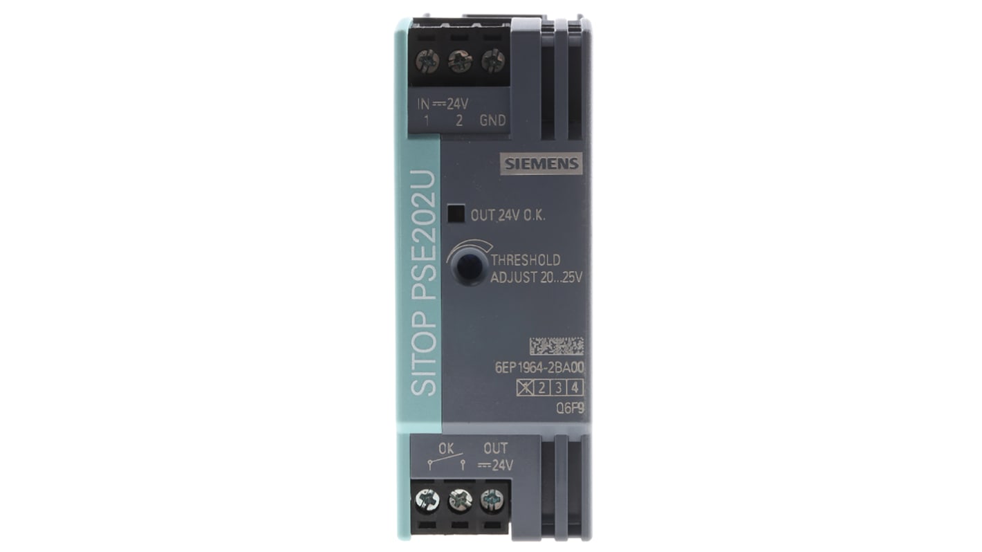 Siemens 冗余模块, DIN 卡轨安装安装, 24V 直流输入, 24V 直流输出, 10A输出, SITOP PSE202U系列