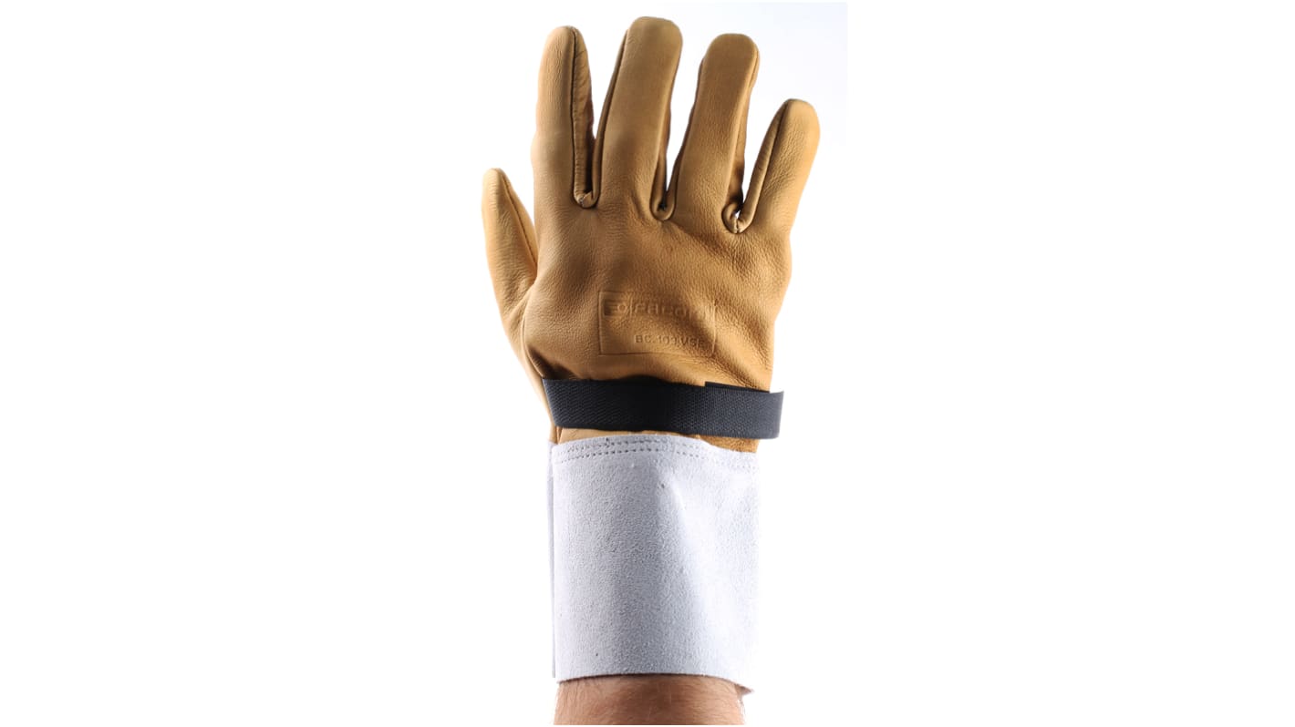 Guantes para electricistas de Piel Amarillo Facom, talla 9, Protección contra riesgos eléctricos