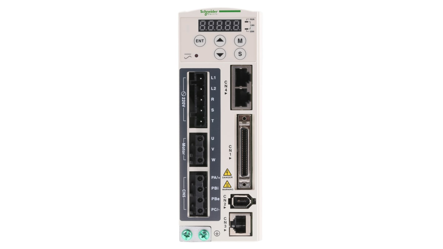 Schneider Electric Servoantrieb, 1-phasig, mit Encoder-Steuerung, 220 V / 2,6 A 0,4 kW, 162mm x 60mm x 146mm