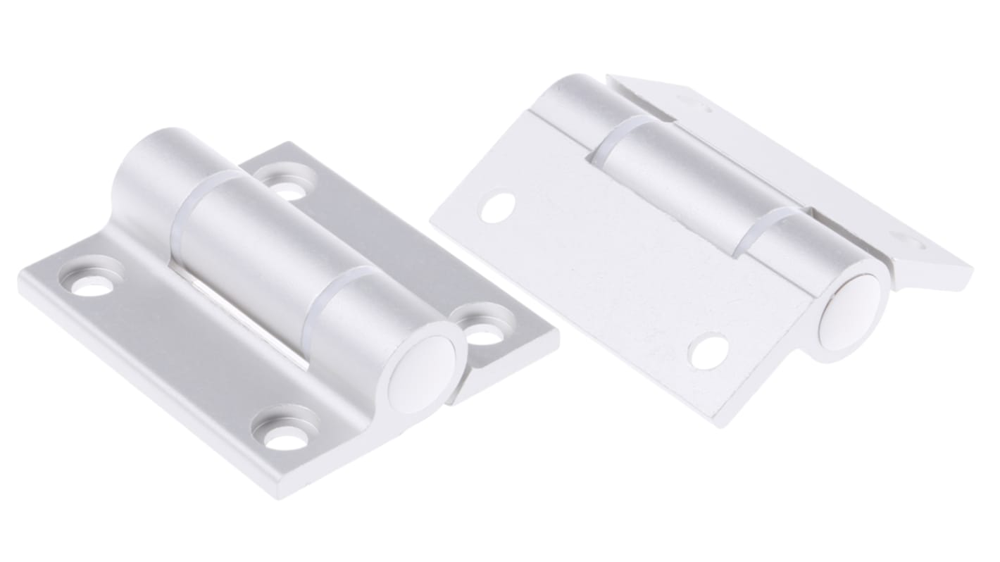 RS PRO Aluminium Butt Hinge, Screw Fixing, 65mm x 55mm x 4.5mm