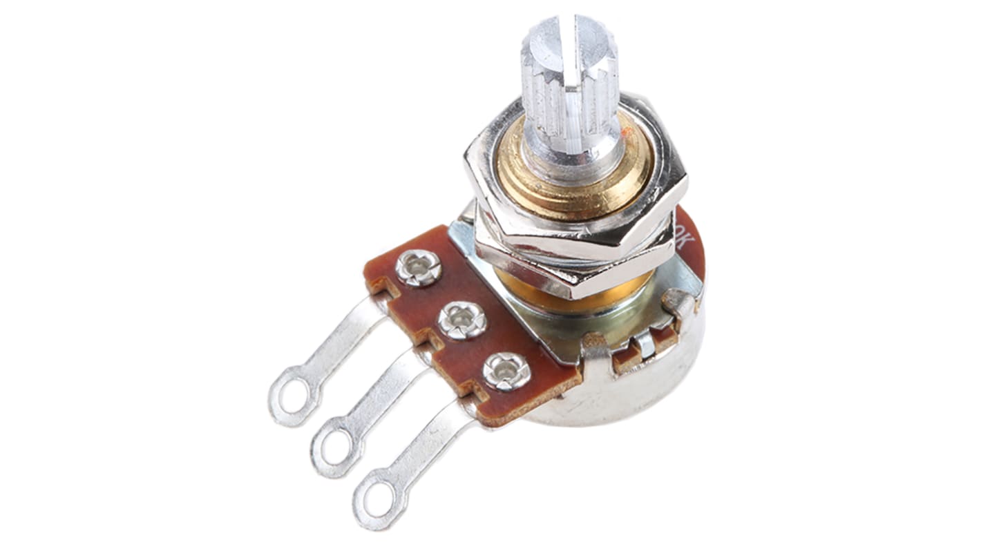 Bourns PDB181-GTR 500kΩ Rotary Potentiometer 1-Gang Panel Mount, PDB181-GTR01-504A2