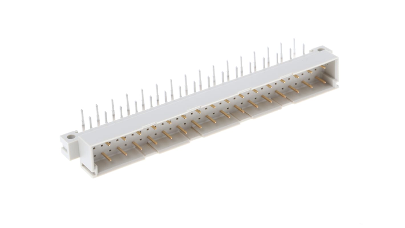ERNI ERNIPRESS C2 DIN 41612-Steckverbinder Stecker gewinkelt, 32-polig / 3-reihig, Raster 2.54mm Lötanschluss