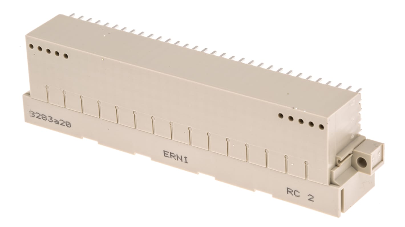 ERNI ERNIPRESS 160 Way 2.54mm Pitch, Type E160 Class C1, C2, 5 Row, Right Angle DIN 41612 Connector, Plug