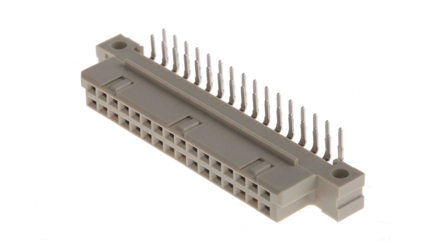 ERNI ERNIPRESS 32 Way 2.54mm Pitch, Type Q/2 Class C2, 2 Row, Right Angle DIN 41612 Connector, Socket
