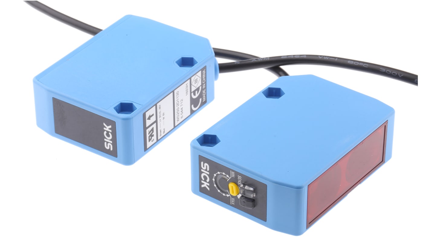 Rs-Online Sensore fotoelettrico Rettangolare SICK a fascio diretto rilevamento 50 m uscita PNP