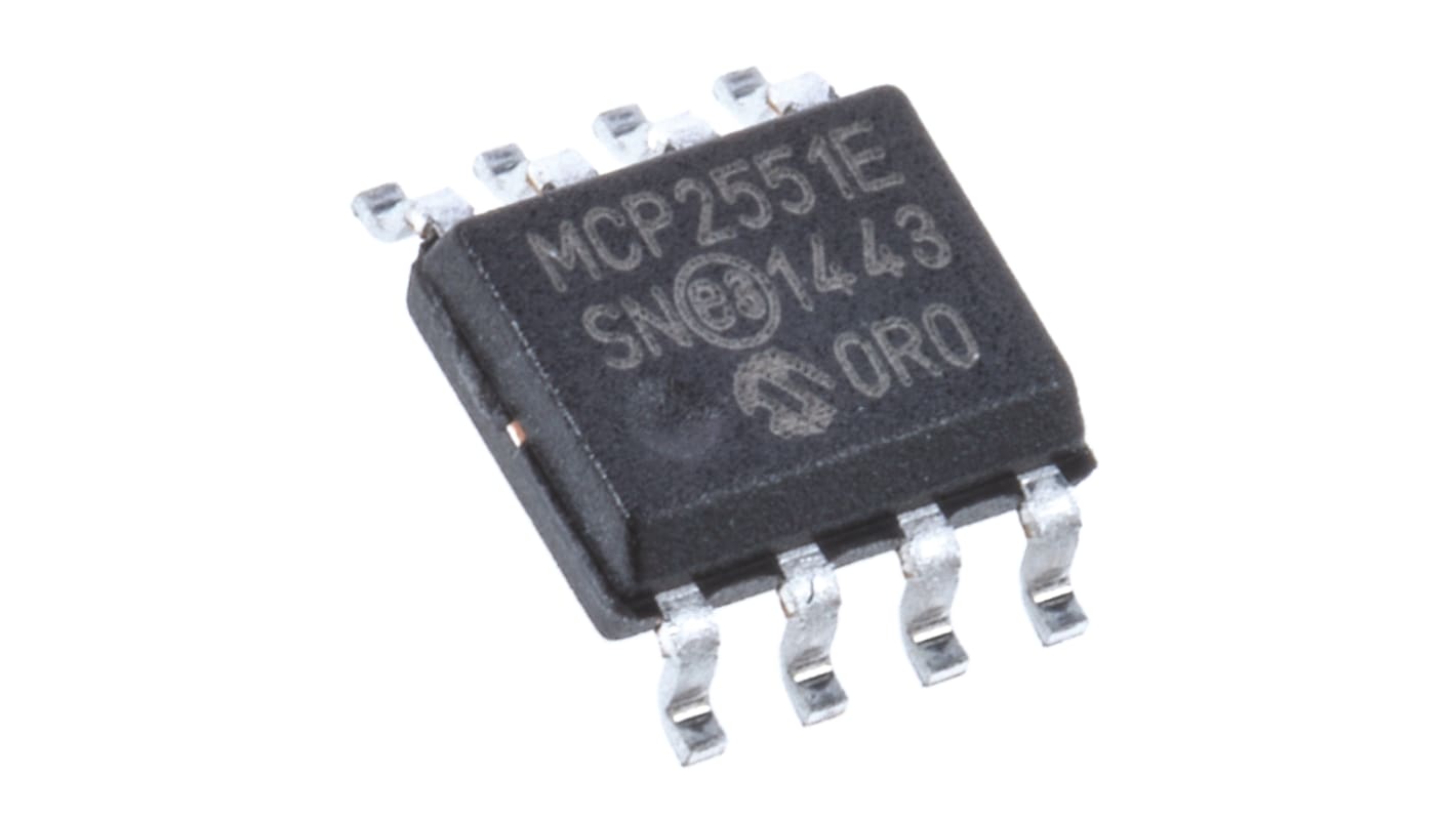 Microchip MCP2551-E/SN, CAN Transceiver 1Mbps ISO 11898, 8-Pin SOIC