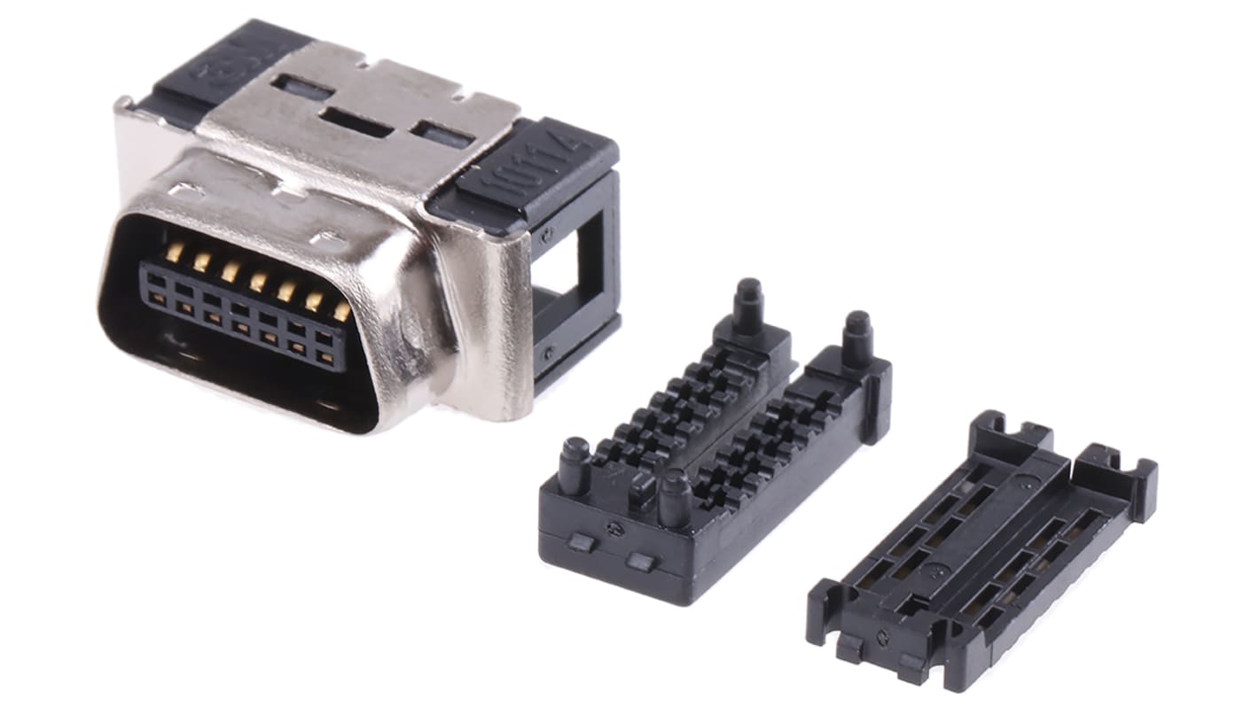 3M D-subコネクタ, 14極, オス, ケーブルマウント, 10114-6000EC 3M D-subコネクタ, 14極, オス, ケーブルマウント, 10114-6000EC
