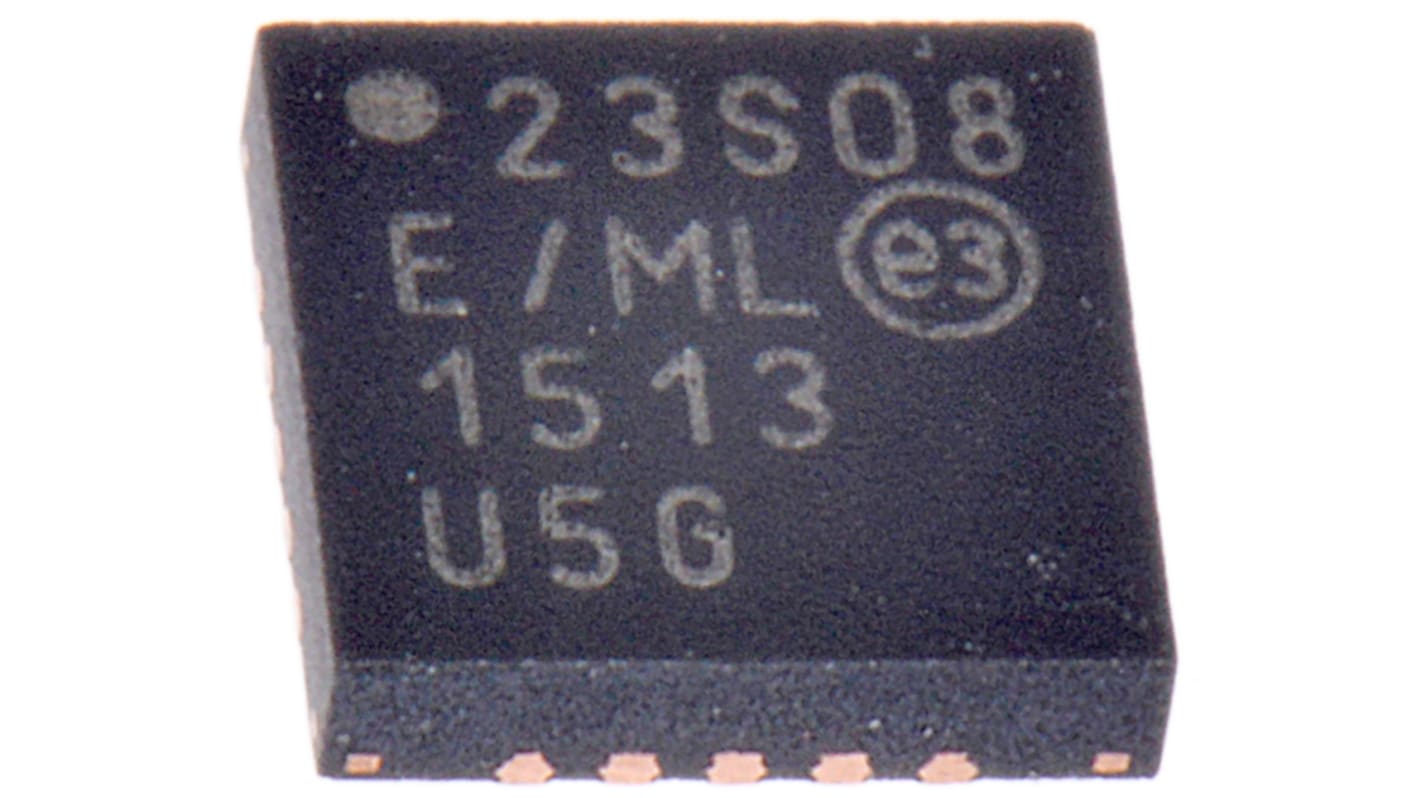 Microchip E/A-Erweiterung, 8-Kanal Seriell-SPI, QFN 20-Pin 10MHz SMD