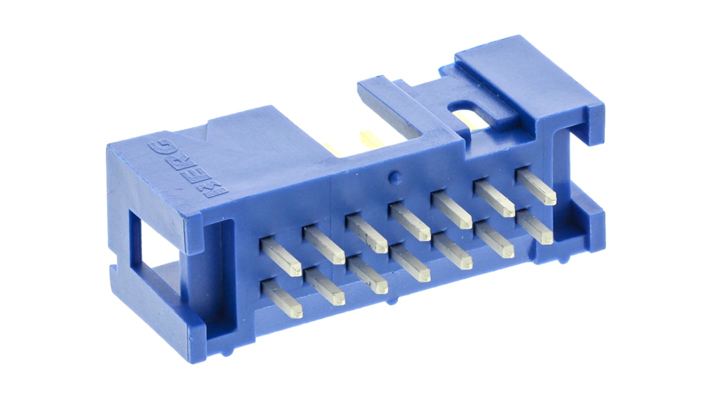 File di contatti PCB Amphenol FCI, 14 vie, 2 file, passo 2.54mm