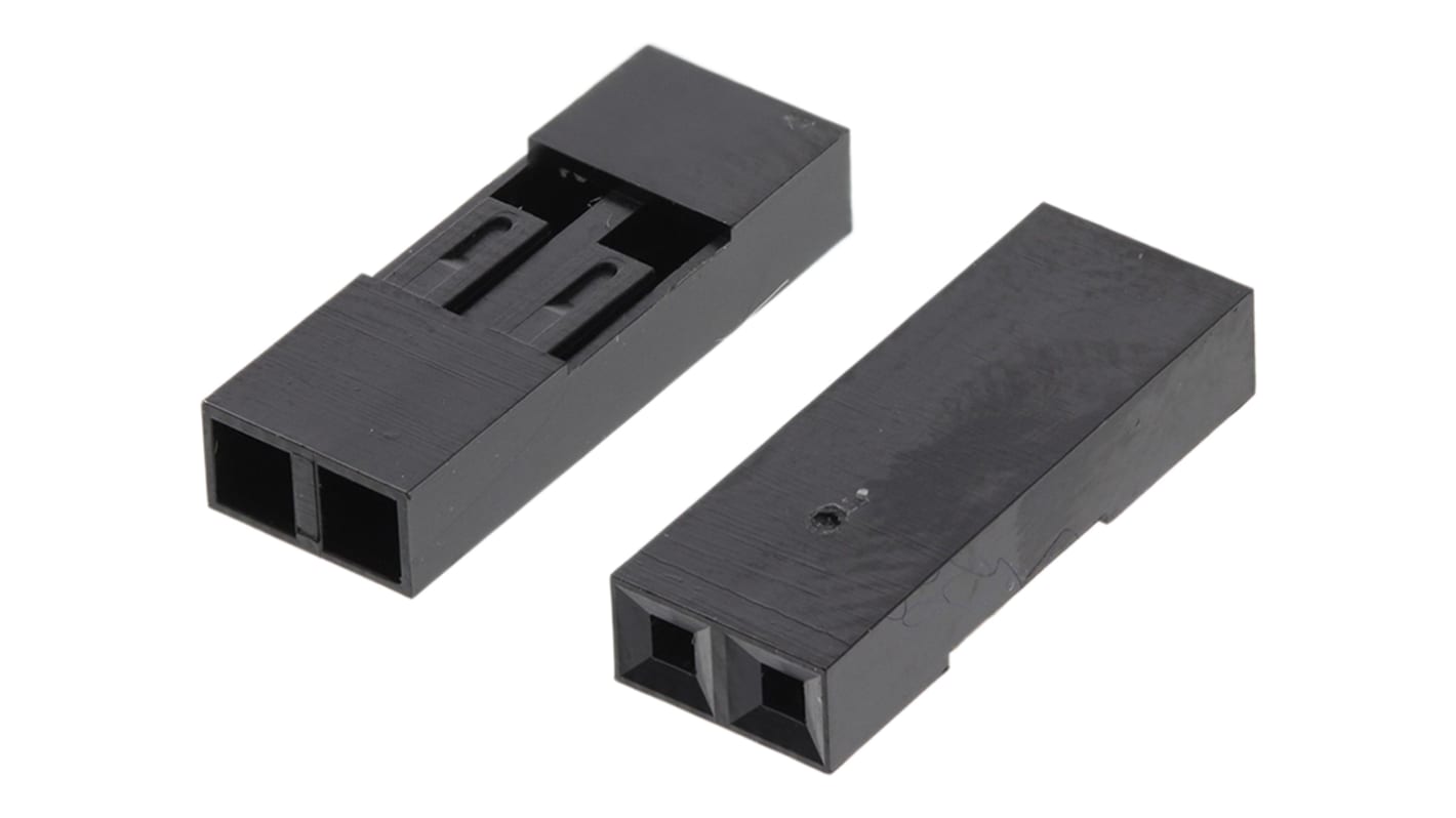 Carcasa de conector Amphenol ICC 65039-035ELF, Serie 65039, paso: 2.54mm, 2 contactos, , 1 fila filas, Recto, Hembra,