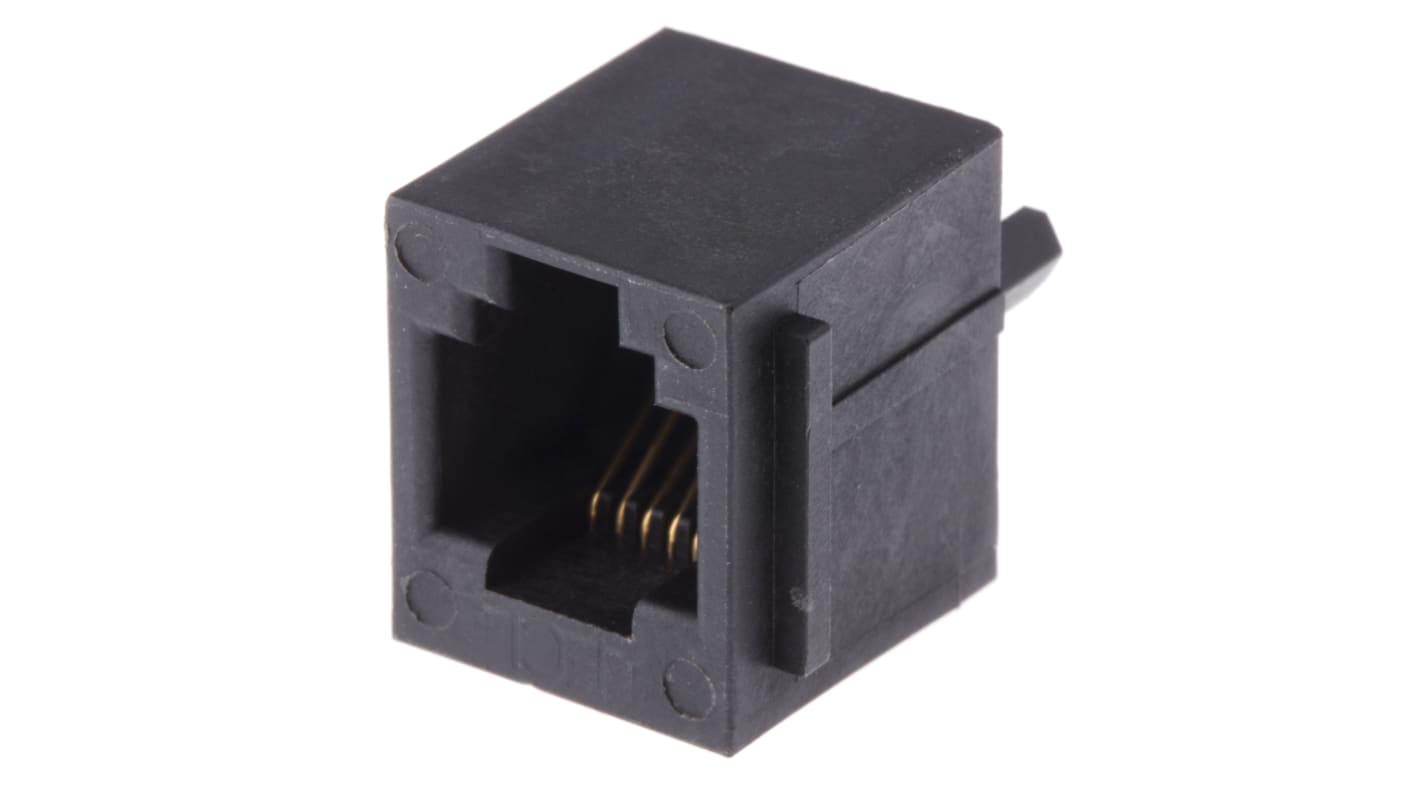 Connettore RJ45 Femmina Amphenol ICC Cat3, 6P6C vie, Montaggio con foro passante