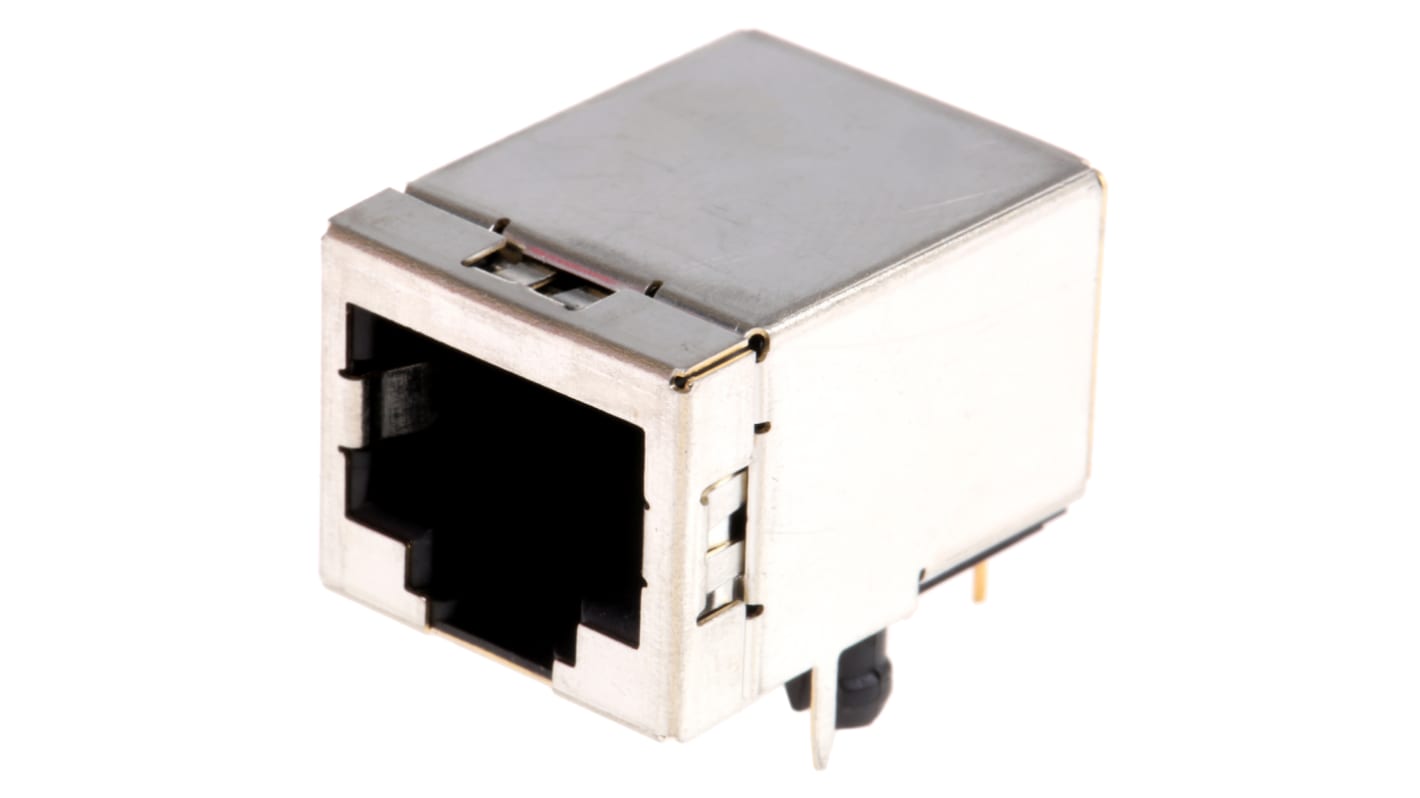 Amphenol Communications Solutions MOD JACK Series Female RJ45 Connector, Through Hole, Cat5e Horizontal 8P8C -Way