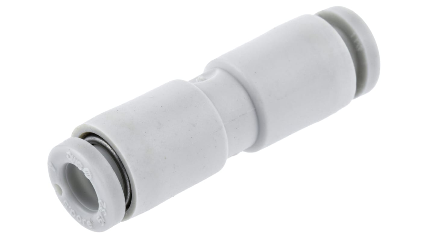 SMC KQ2 Series Straight Tube-to-Tube Adaptor, Push In 4 mm to Push In 4 mm, Tube-to-Tube Connection Style