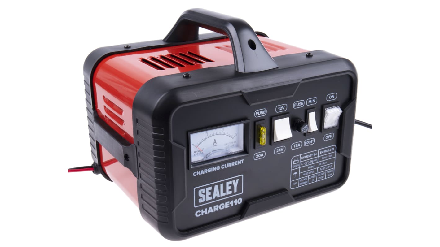 RS PRO Battery Charger For Lead Acid 1 Cell 12V 14A with UK plug