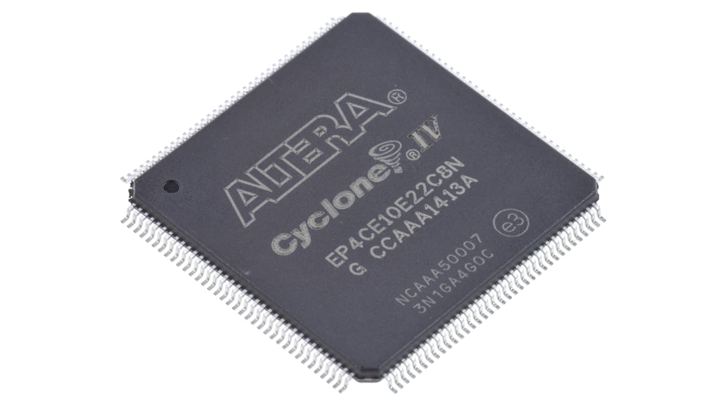 Altera FPGA芯片, Cyclone IV E逻辑系列, EQFP, 144针, 10320逻辑单元, 20 x 20 x 1.6mm