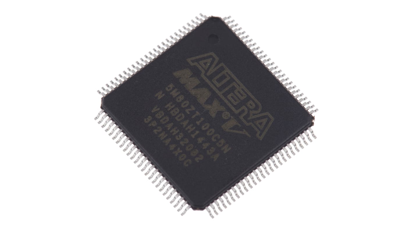 Altera 5M80ZT100C5N, CPLD MAX V Flash 64 Cells, 79 I/O, 80 Labs, 7.5ns, ISP, 100-Pin TQFP