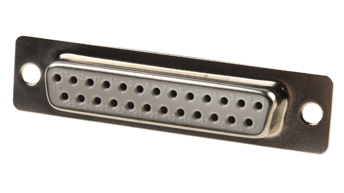 Wurth Elektronik 618 25 Way Cable Mount D-sub Connector Socket, 2.77mm Pitch