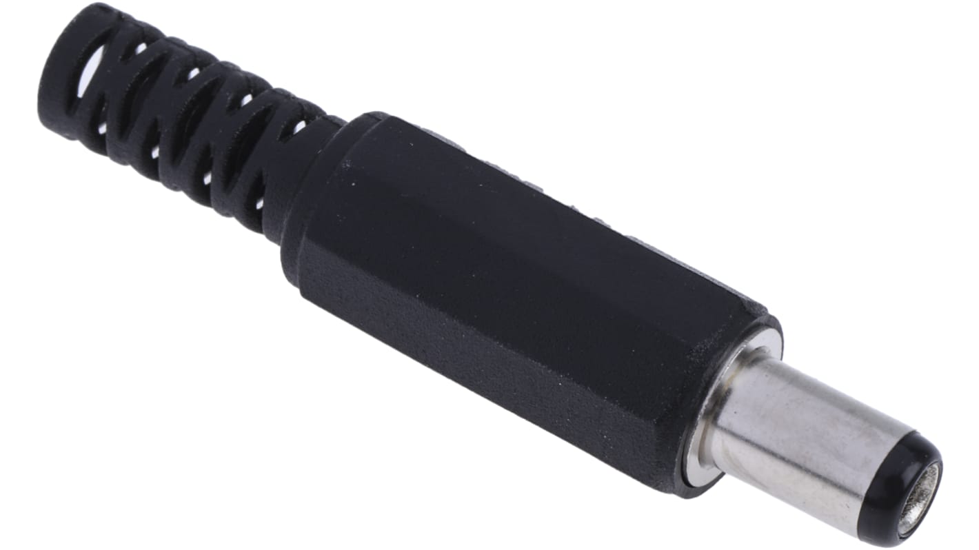 Connettore di alimentazione c.c. RS PRO, 12,0 V, 1.0A, Ø int. 2.5mm, Ø est. 5.5mm, Ø pin 2.5mm, Montaggio su cavo