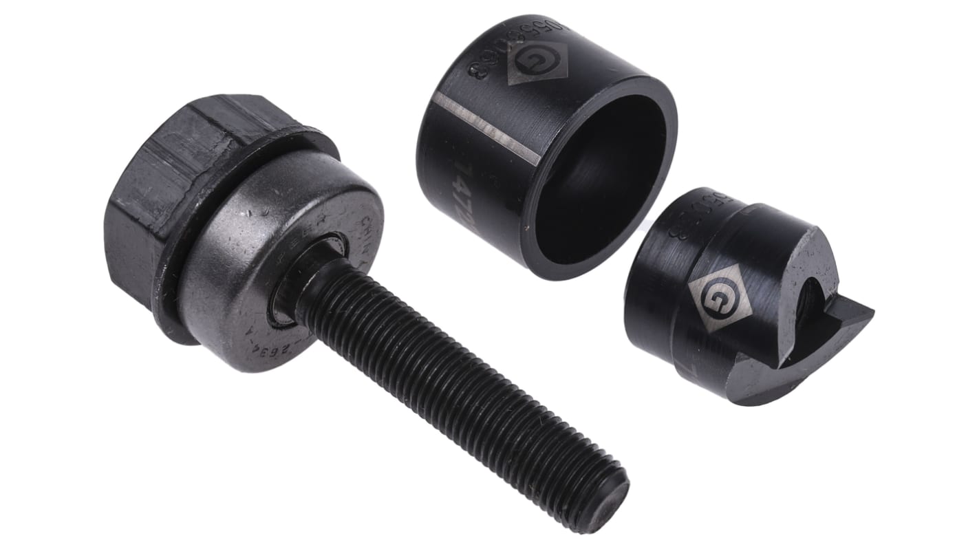 Greenlee Punch Set, 22.5mm, Round, Hand Operation