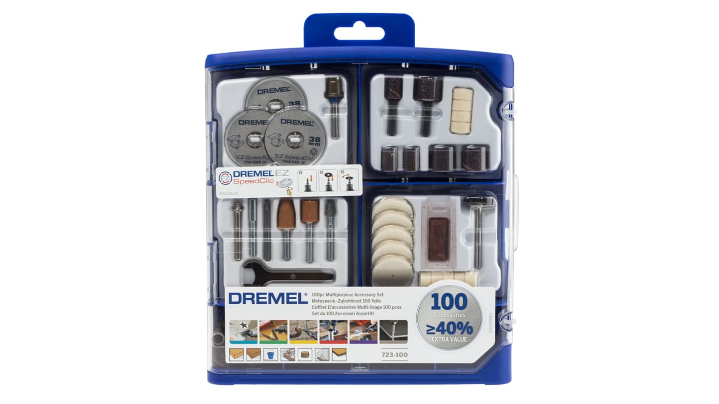 Dremel Zubehörsatz für Dremel Werkzeuge, 100 Stück