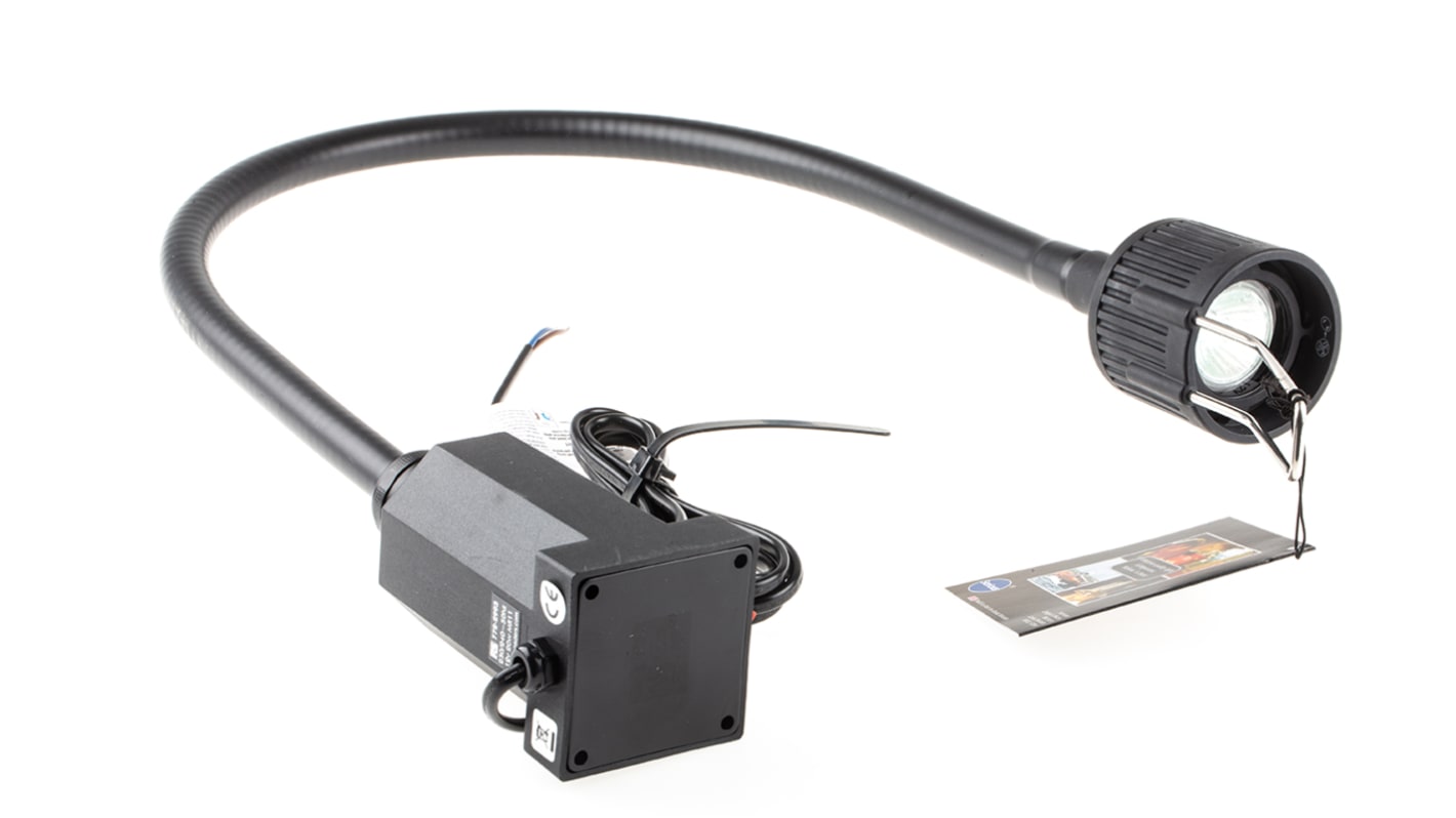 Serious Halogen Machine Light, 240 V ac, IP20, 700mm Arm Length