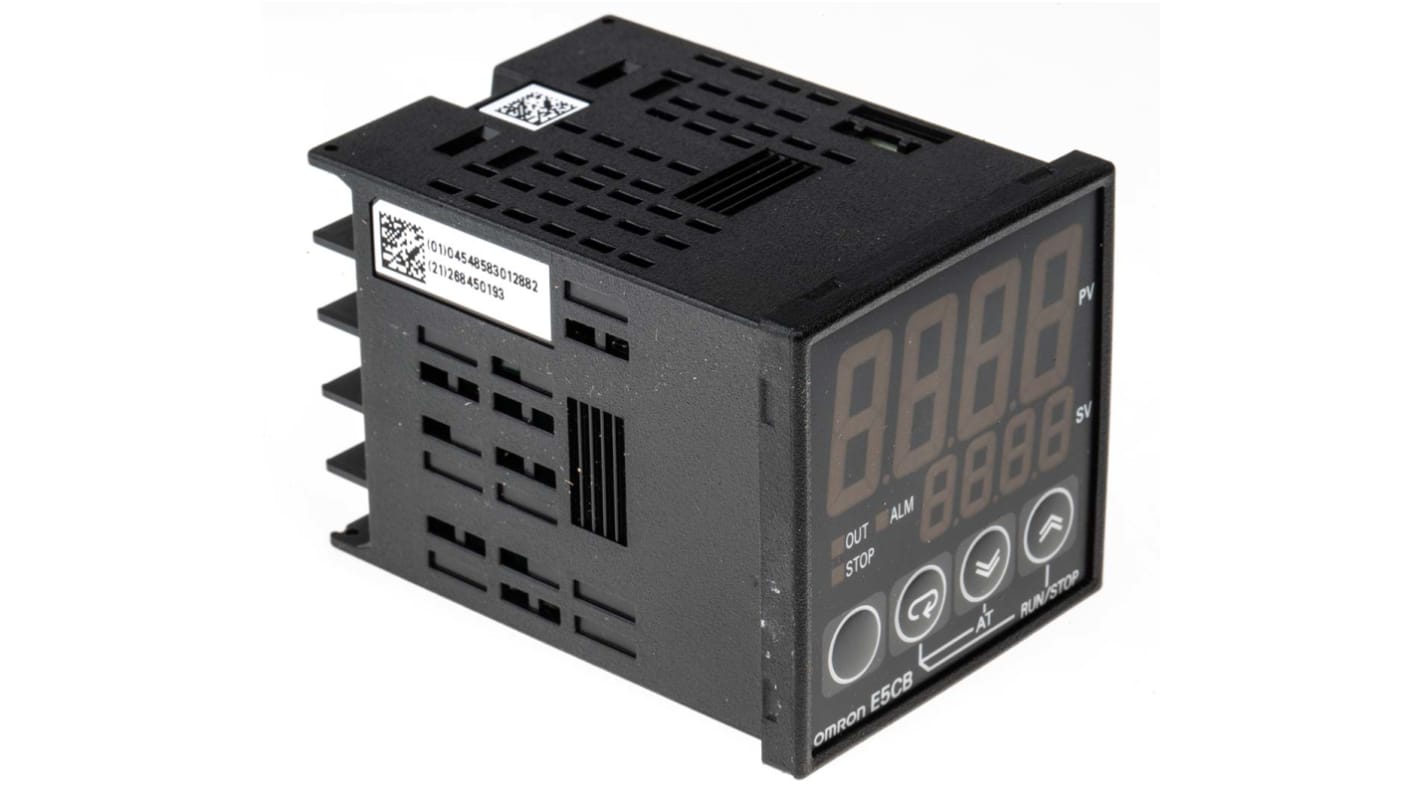 Rs-Online Termoregolatori PID Omron E5CB 100 → 240 V c.a. 48 x 48mm 1 uscita SSR relè a stato solido logica