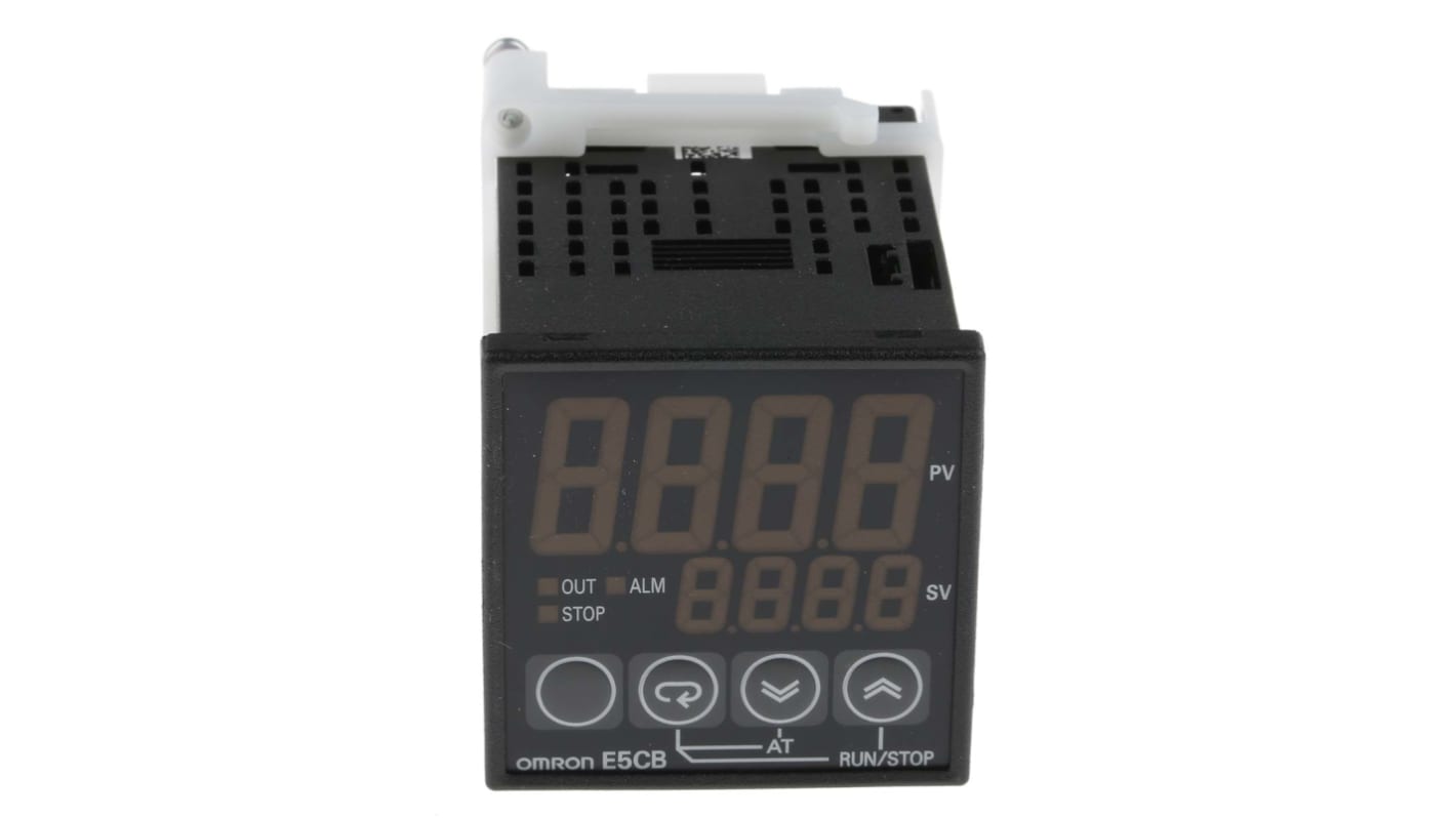 Omron E5CB Panel Mount PID Temperature Controller, 48 x 48mm, 1 Output SSR, Solid State Relay, Logic, 100 → 240 V ac