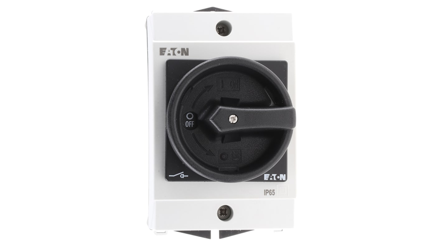 Interruttore di isolamento Eaton 207148 T0-2-1/I1/SVB-SW, 3P, 3 NA, 20A, 690V ca, montaggio su superficie, IP65