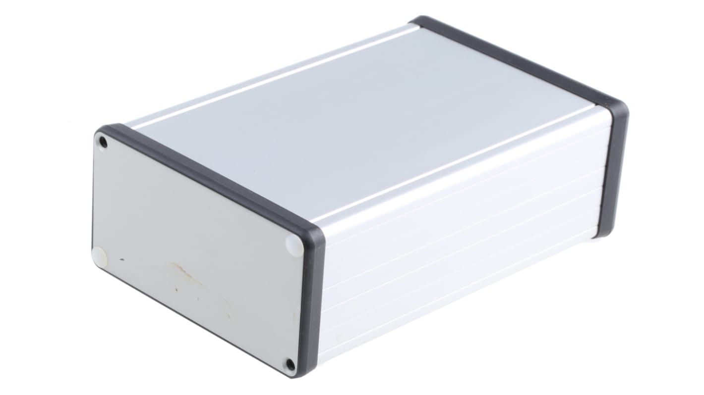 Hammond 1455 Series Silver Anodised Aluminium Enclosure, IP54, Silver Anodized Lid, 160 x 103 x 53mm