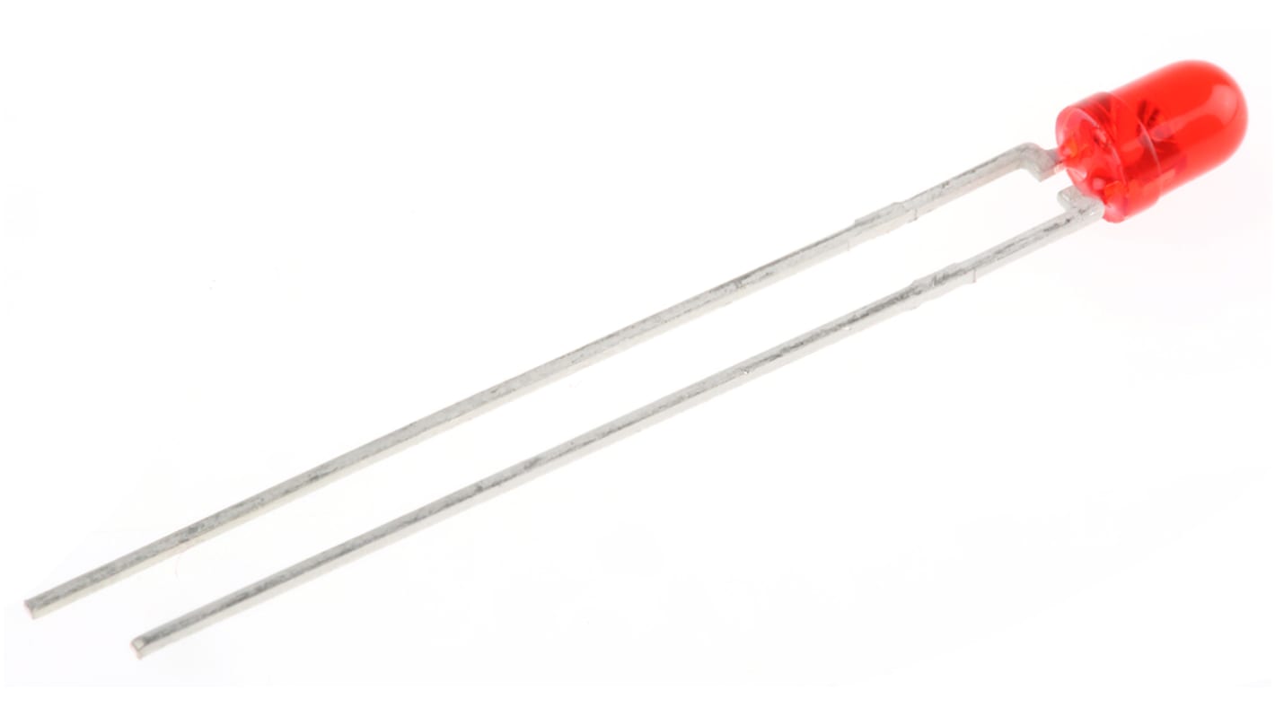 Vishay2.6 V Red LED 3mm Through Hole, TLHK42T1U2