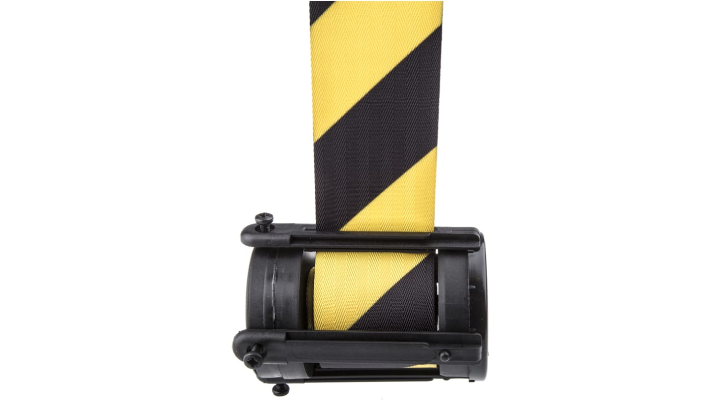 Tensator Black & Yellow PET Retractable Barrier, 3.65m