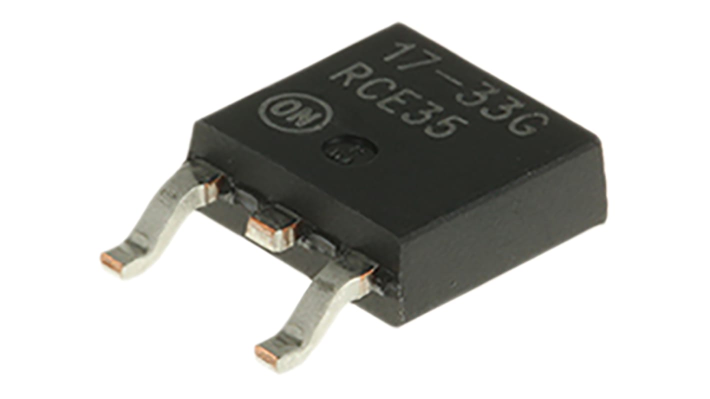 onsemi LDO稳压芯片, 3.3 V输出, 2.2A最大输出, 单路输出, DPAK, 3针, 贴片安装, -55 °C→+150 °C, ±1%精度