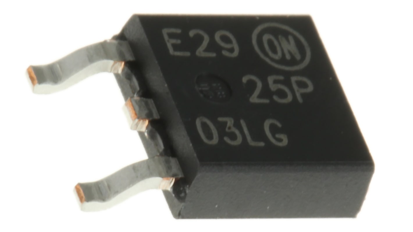 onsemi P-Channel MOSFET, 25 A, 30 V, 3-Pin DPAK NTD25P03LT4G