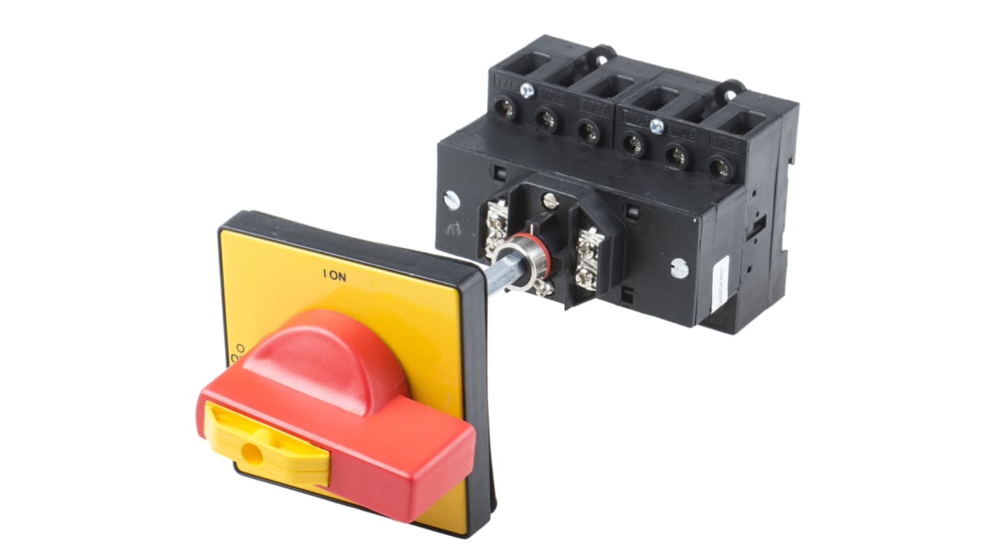 RS PRO 6P Pole Isolator Switch - 63A Maximum Current, 30kW Power Rating, IP65