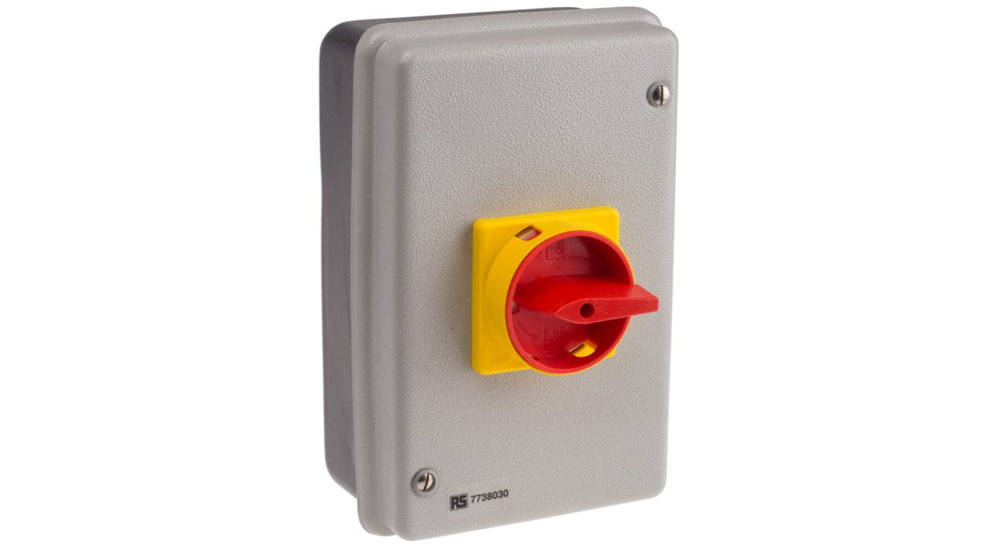 RS PRO アイソレータスイッチ, 4P極, 80A, 37kW, IP54, パネルマウント