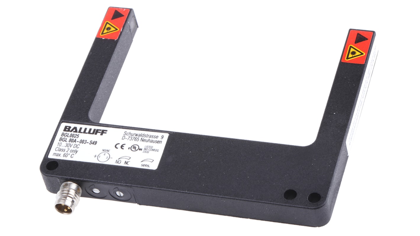 Rs-Online Sensore fotoelettrico a forcella BALLUFF a fascio diretto rilevamento 80 mm uscita PNP