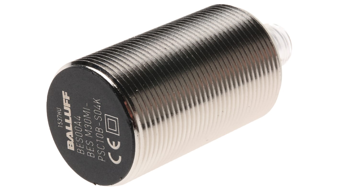 Rs-Online Sensore di prossimità Cilindro filettato BALLUFF M30 rilevamento 10 mm 12 → 30 V c.c