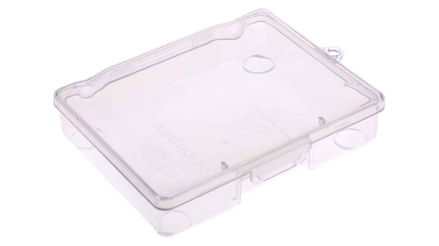 Raaco Einsatz 55 A8-2, Pocketbox Kleinteilebox, Polypropylen Transparent verstellbar, 27mm x 119mm x 95mm