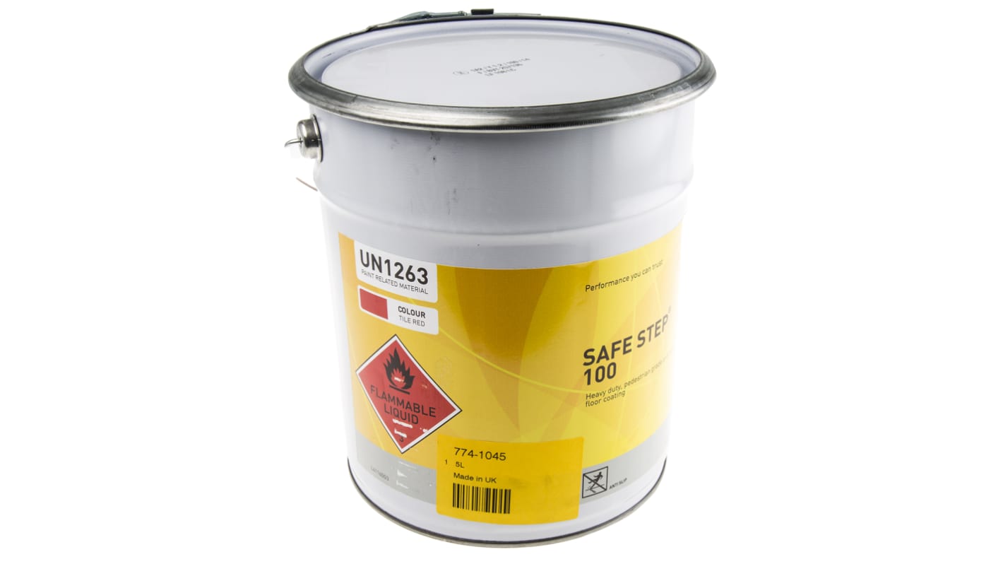 Rocol Red Anti-Slip Flooring Epoxy Coating, Solid Finish