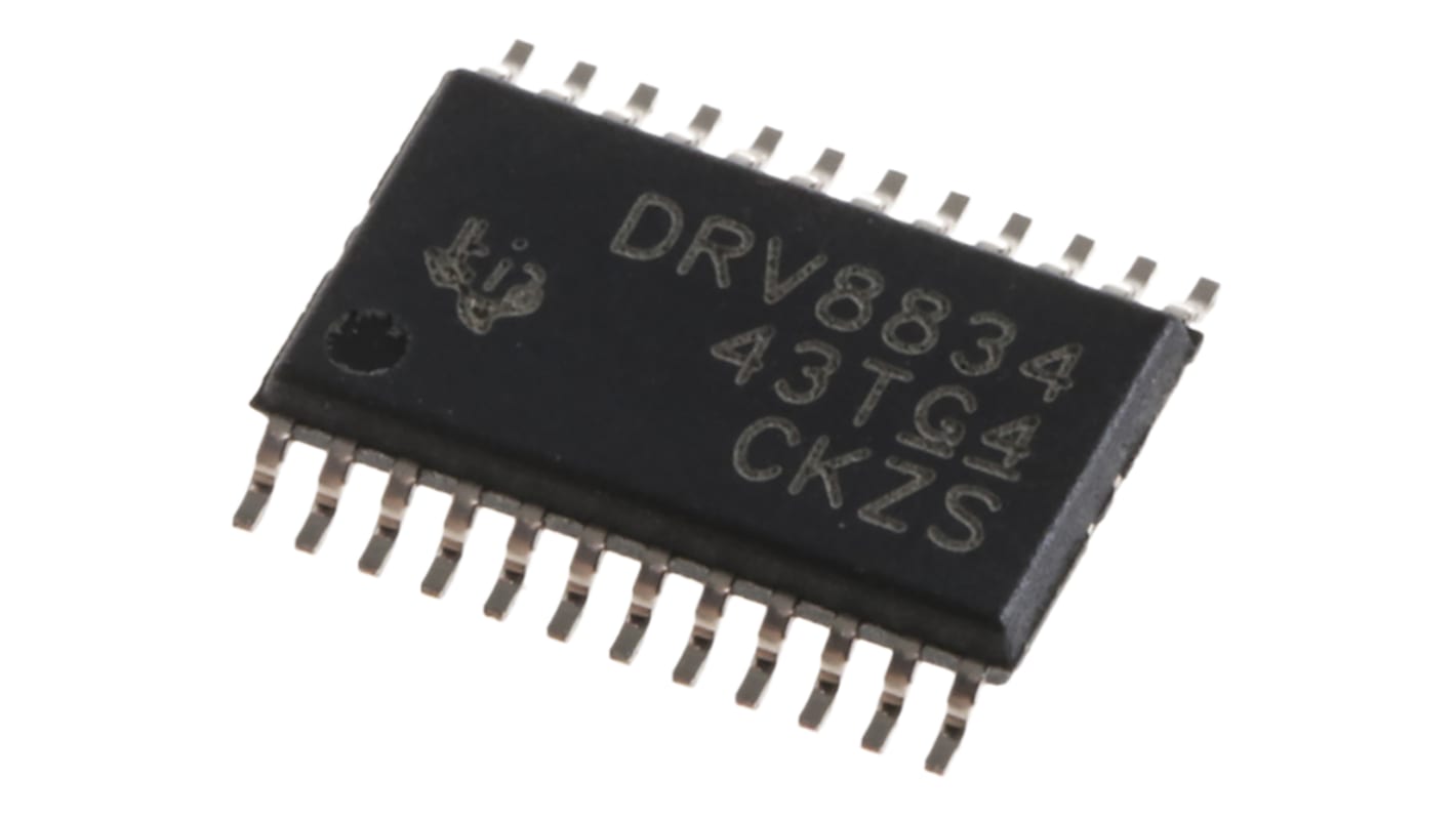 Texas Instruments DRV8834PWP, Stepper Motor Driver IC, 10.8 V 1.5A 24-Pin, HTSSOP