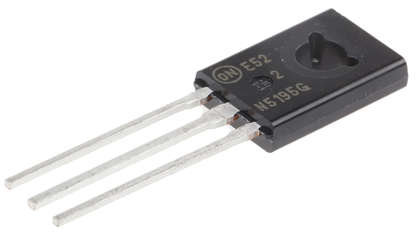 onsemi 2N5195G THT, PNP Transistor –80 V / -4 A 1 MHz, TO-225AA 3-Pin