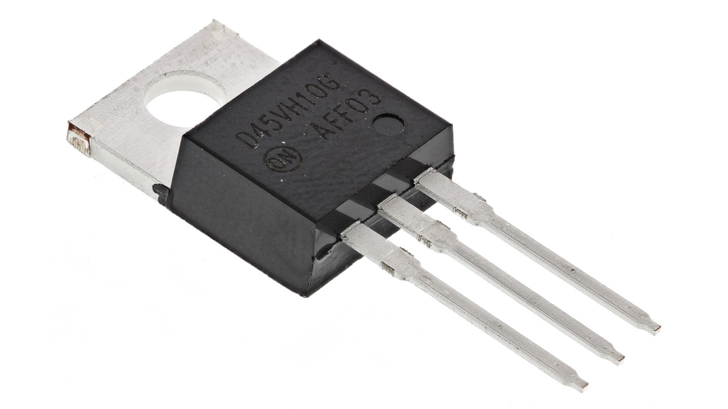 onsemi D45VH10G THT, PNP Transistor –80 V / –15 A 20 MHz, TO-220AB 3-Pin