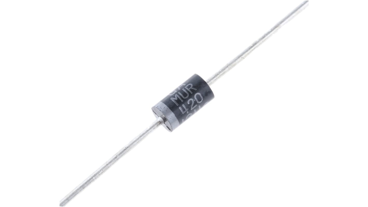 Diodo onsemi, Su foro, 4A, 200V, DO-201AD, Impieghi generici