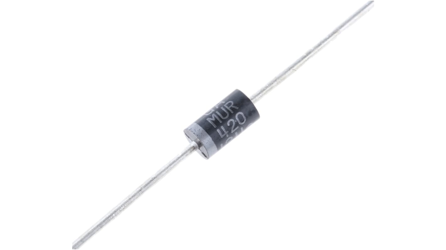 onsemi 200V 4A, Rectifier Diode, 2-Pin DO-201AD MUR420G