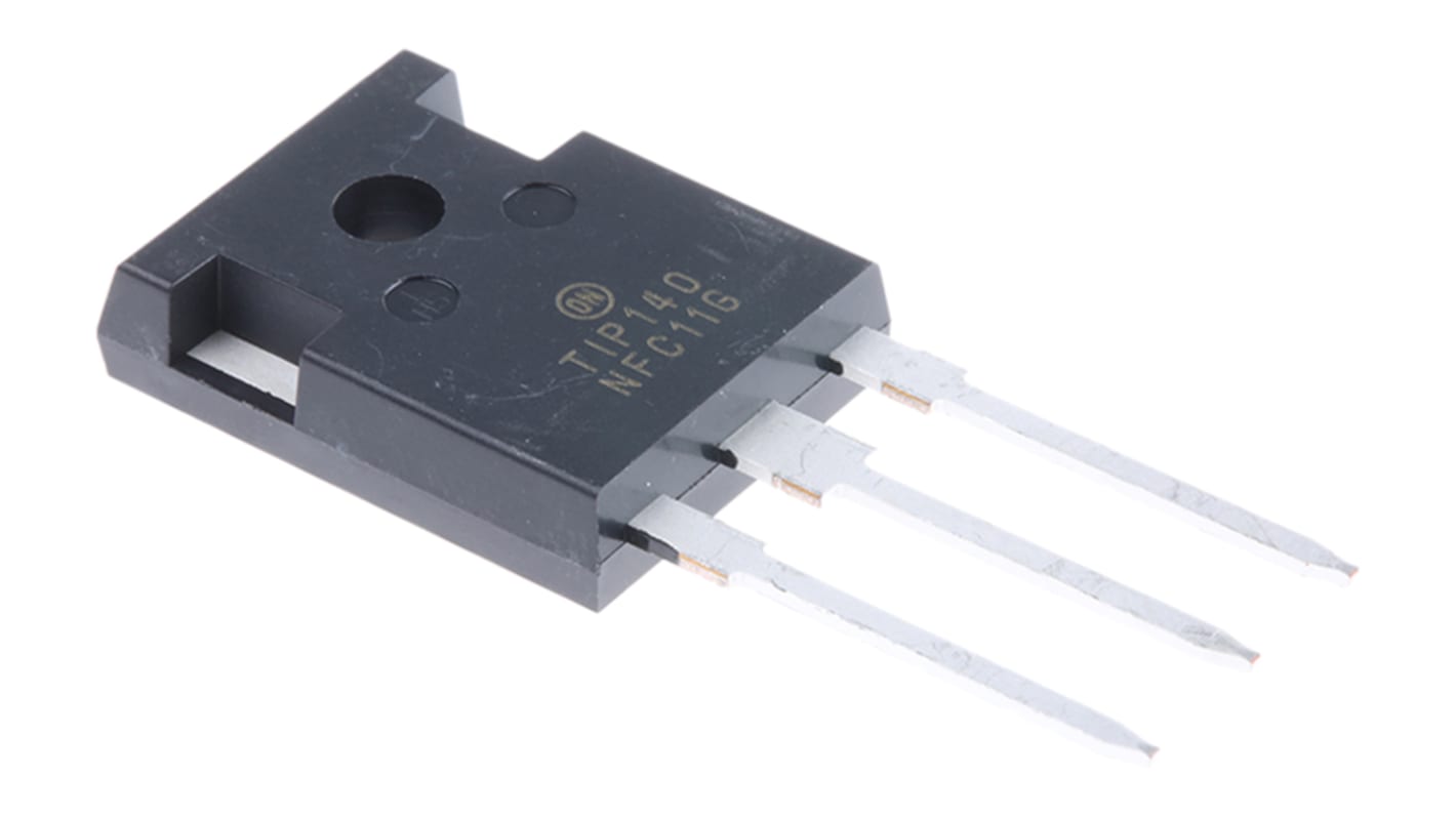 onsemi TIP140G NPN Darlington Transistor, 10 A 60 V HFE:500, 3-Pin TO-247