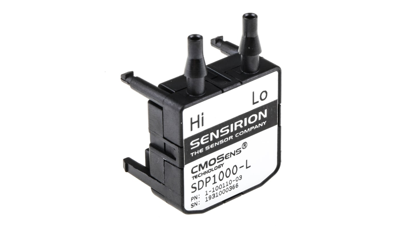 Sensirion SDP1000 Series Pressure Sensor, -20Pa Min, 500Pa Max, Analogue Output, Differential Reading