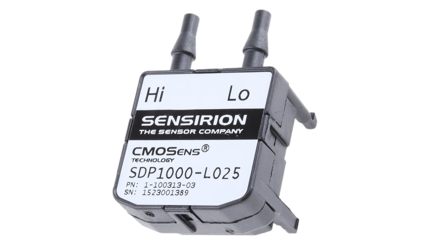 Sensirion SDP1000 Differenz Drucksensor -62Pa bis 62Pa, Analog 0,2 → 4 V, für Luft, nicht aggressives Gas