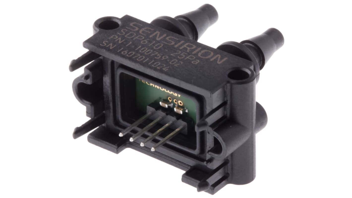 Sensirion SDP600 Series Pressure Sensor, -25Pa Min, 25Pa Max, I2C Output, Differential Reading