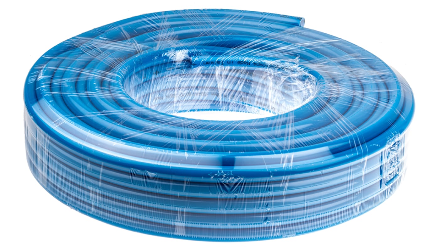 RS PRO Compressed Air Pipe Blue Polyurethane 12mm x 30m US98A Series